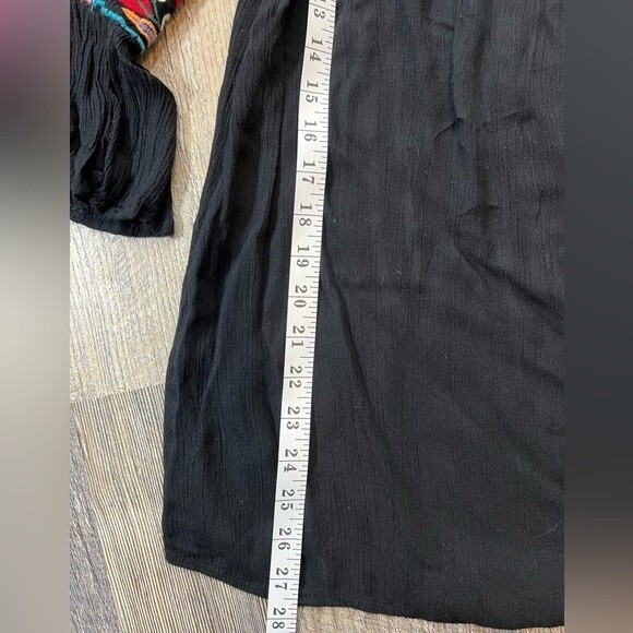 Avani del Amour Ruffle Embroidered Sleeves Boho Festival Tunic Top Blouse Small - Picture 8 of 10